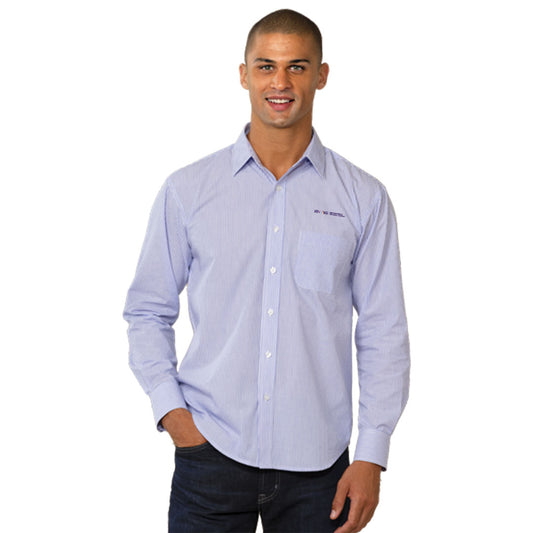 Untucked Striped Poplin Shirt