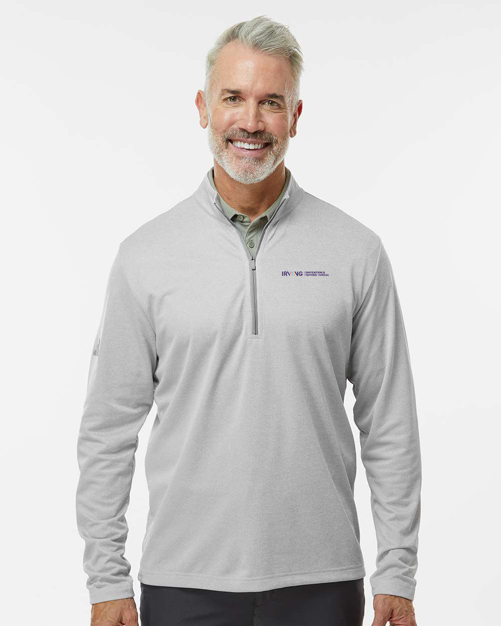 Adidas Men's Space Dyed Quarter-Zip Pullover