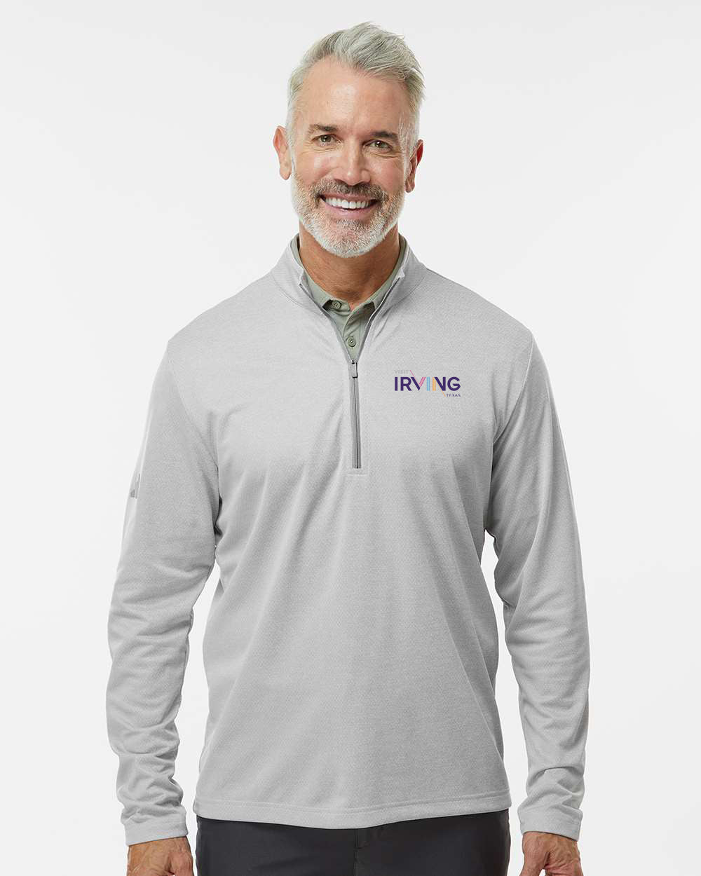 Adidas Men's Space Dyed Quarter-Zip Pullover